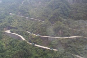 Heaven Linking road (as viewed from the cable car)