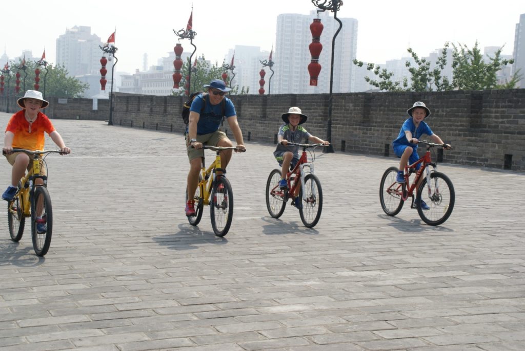 Cycling the Ancient City Walls of Xi'an