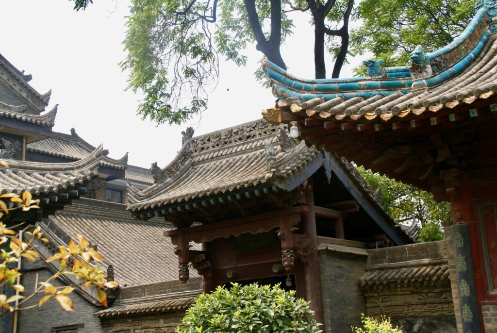 The Grand Mosque rooflines in Xi'an