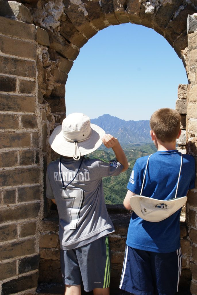 Hiking the Great Wall of China with kids from Simatai West to Jinshanling