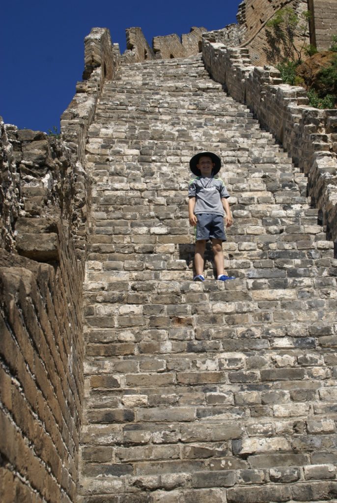 The unrestored section of the Great Wall of China at Simatai West