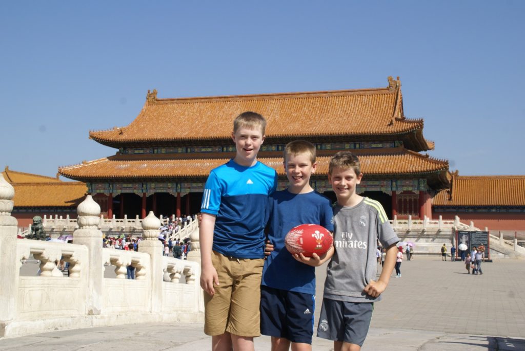 BOYS WITH THE HALL OF SUPREME HARMONY BEHIND