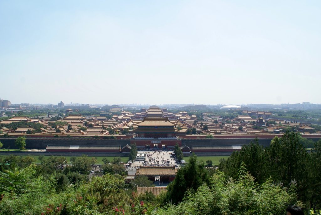 View of Forbidden City from Jingshan Park