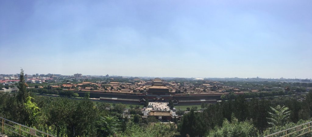 VIEW OF THE FORBIDDEN CITY FROM JINGSHAN PARK