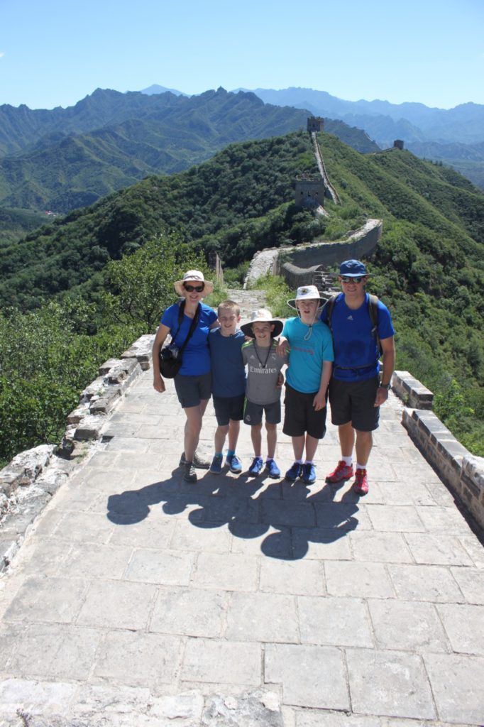 Atop the Great Wall of China