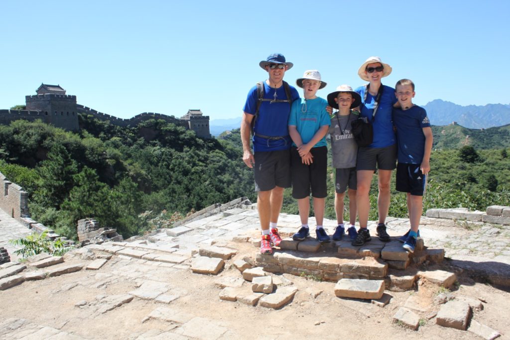 The unrestored section of the Great Wall of China at Simatai West