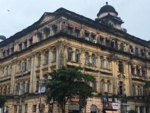 THE RAFFLES OF YANGON...MONSOON STAINED AND DECAYED