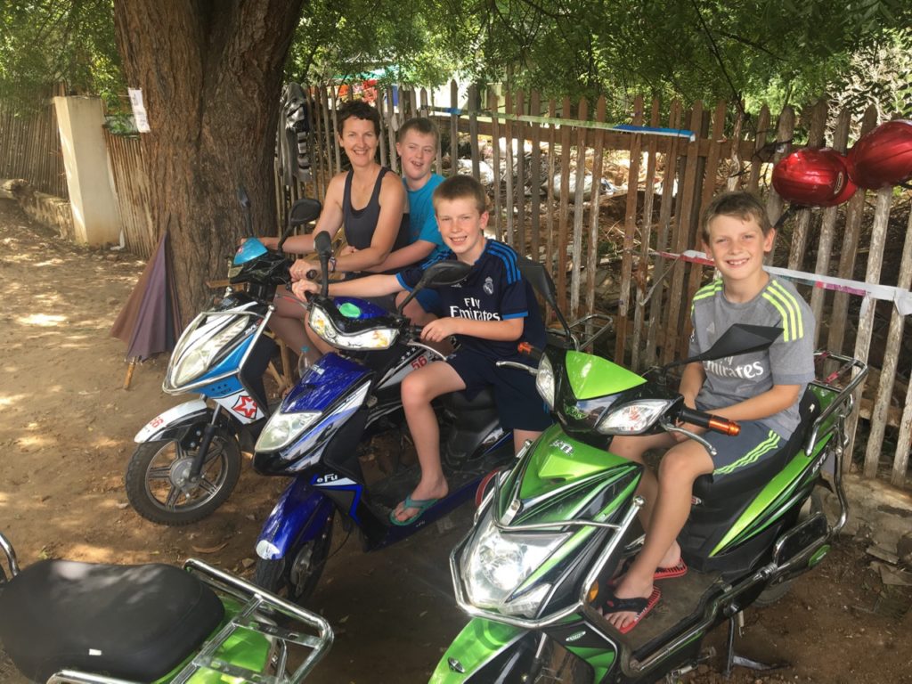 THE ELECTRIC BIKES WE USED IN BAGAN