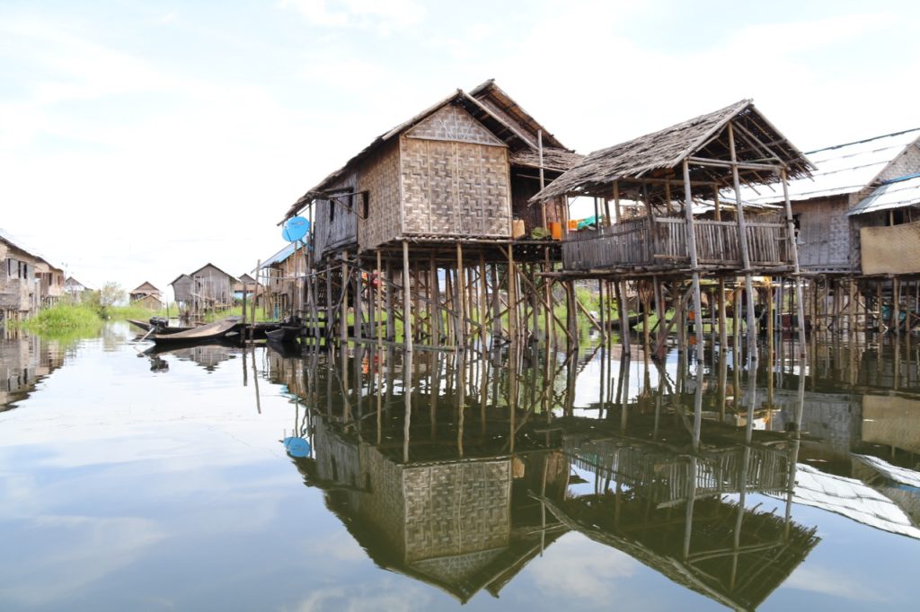 A STILTED VILLAGE ON INLE LAKE