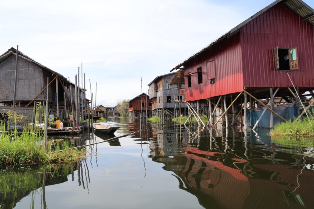 A STILTED VILLAGE ON INLE LAKE