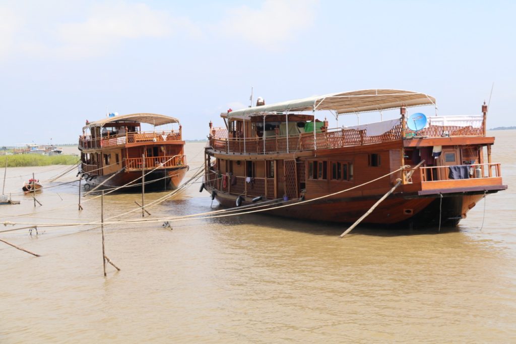 Teak barges on the Ayyawaddy