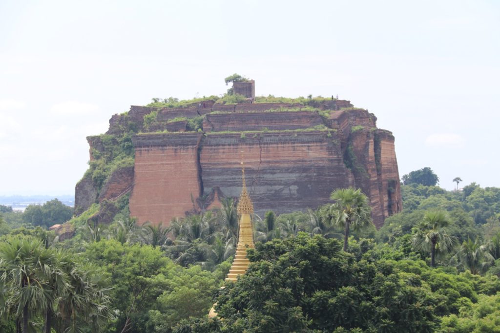 View of the unfinished pagoda