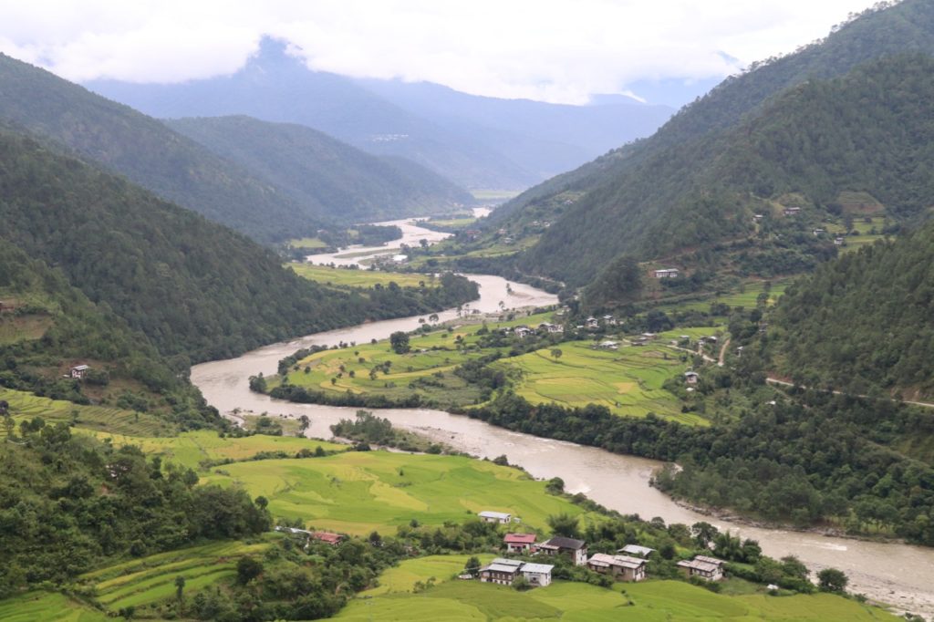 Stunning views of the Punakha valley