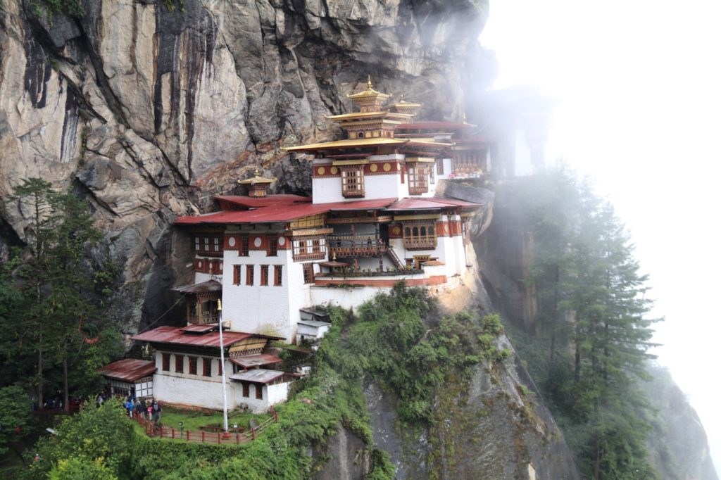 The iconic Tiger's Nest Monastery in Bhutan