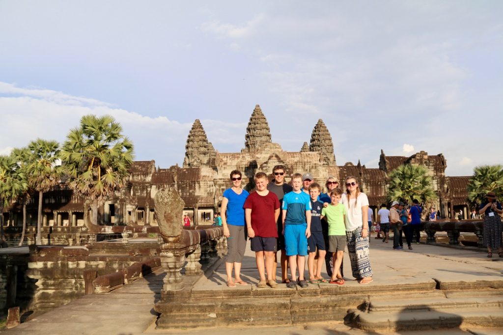 Exploring Angkor Wat in Cambodia with kids