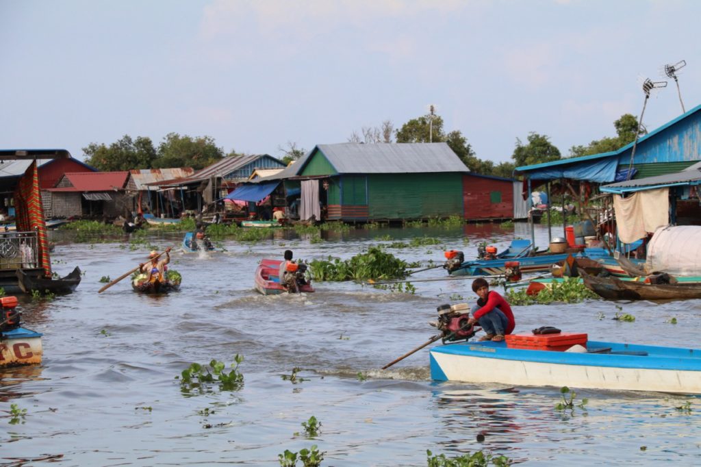 Floating villages on Tonle Sap Lake