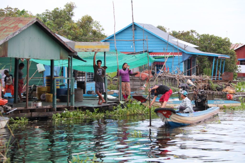 Floating villages on Tonle Sap Lake
