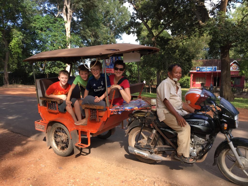 Exploring the temples of Angkor by tuk-tuk