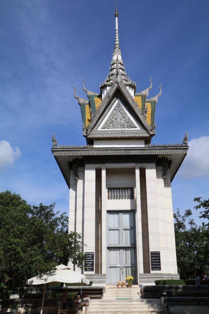 The Memorial Pagoda at Choeung Ek "Killing Fields", Phnom Penh, Cambodia