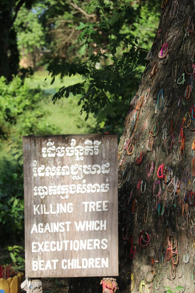 The Killing Tree at Choeung Ek "Killing Fields", Phnom Penh, Cambodia