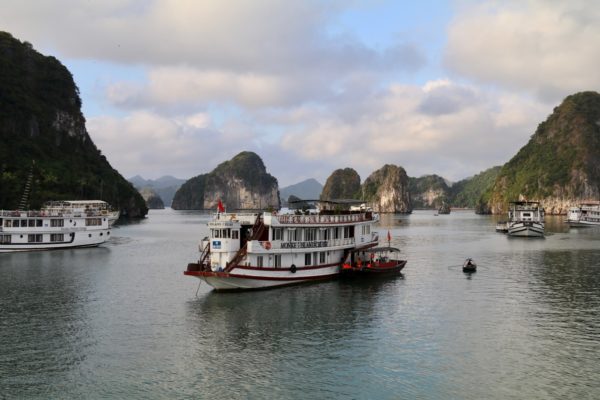 Cruising Halong Bay in Vietnam with kids