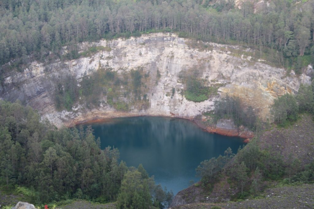 The darkest of the Kelimutu Crater Lakes