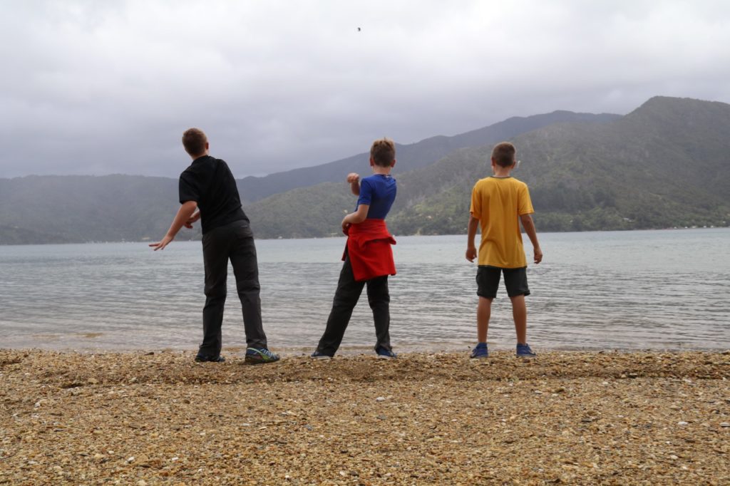 Davey's Bay - we walked 5.5km on the Queen Charlotte Track to Davey's Bay)