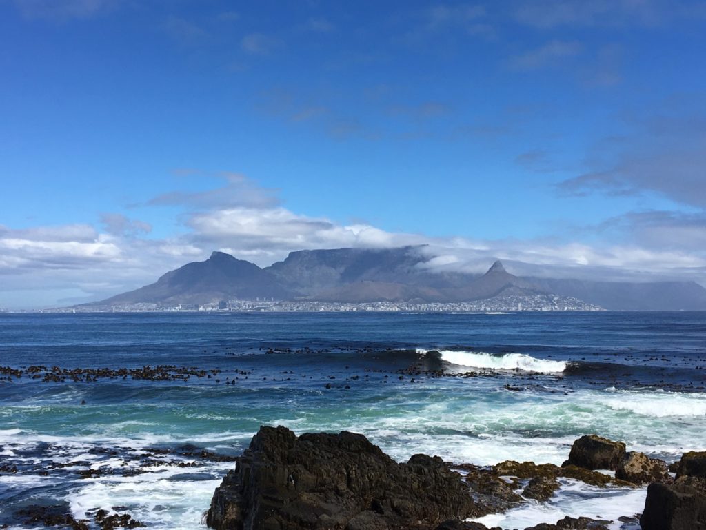 The views from Robben Island to mainland South Africa