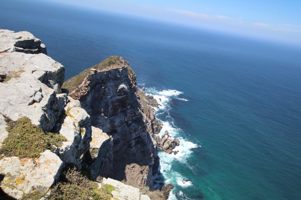 Sheer cliffs at Cape Point