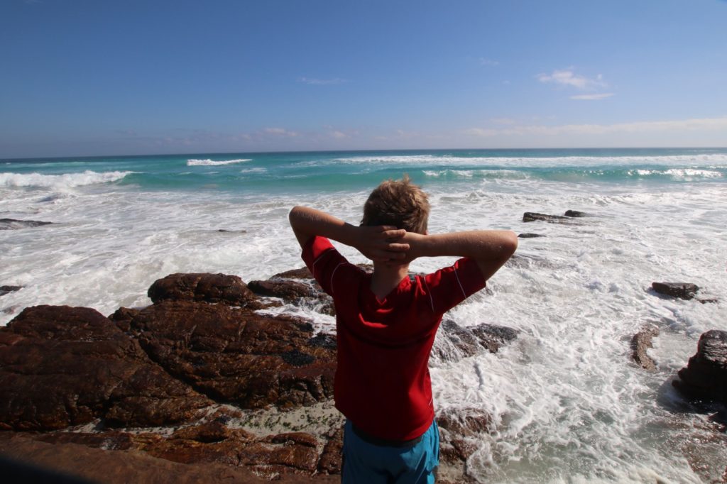 Taking in the view at the Cape of Good Hope!