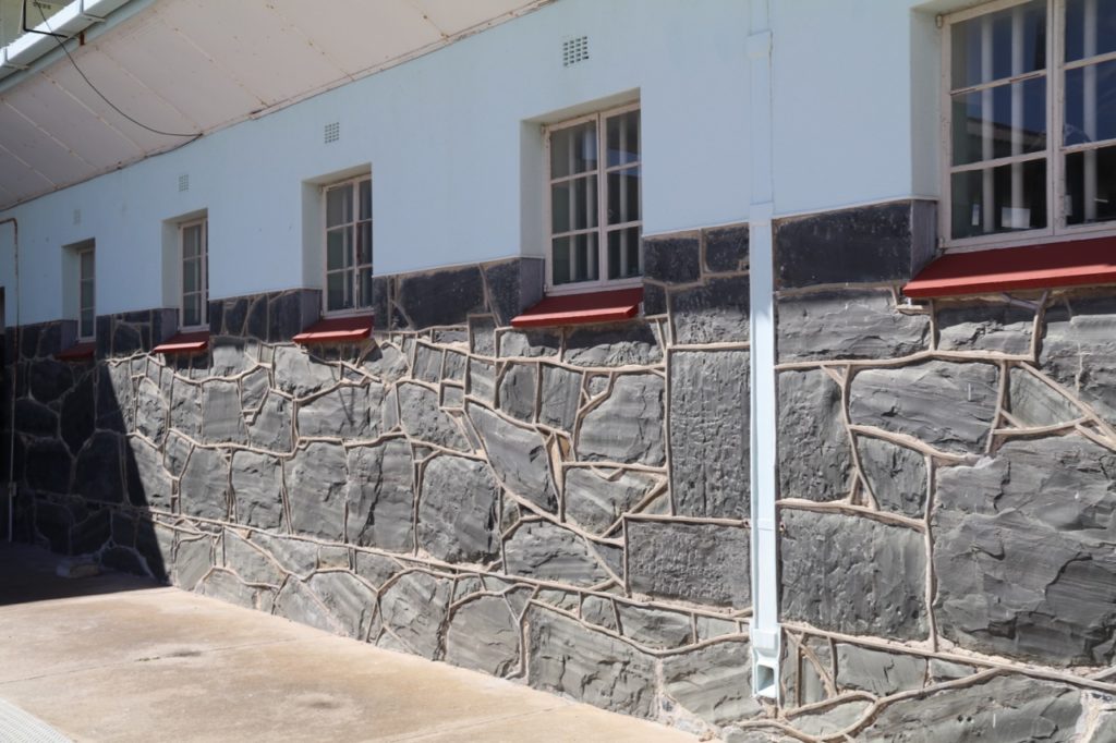 Isolation cells at the Maximum Security Prison on Robben Island in South Africa