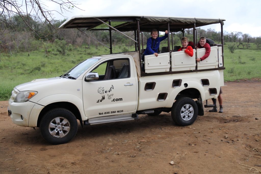 On safari with Euro Zulu in Hluhluwe-Imfolozi Game Park in South Africa