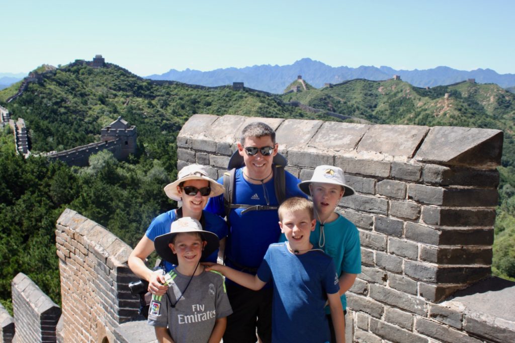 Hiking the Great Wall of China with kids