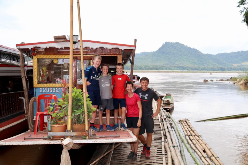 Taking a slow boat down the Mekong River in Laos