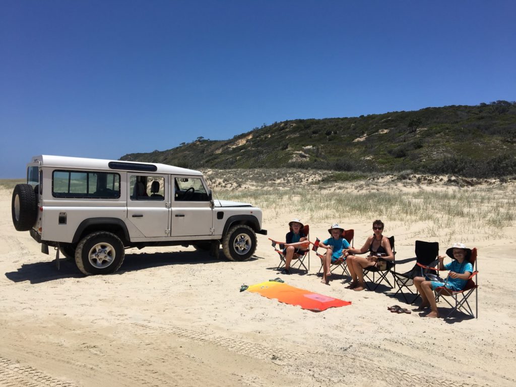 Camping on Fraser Island in Australia