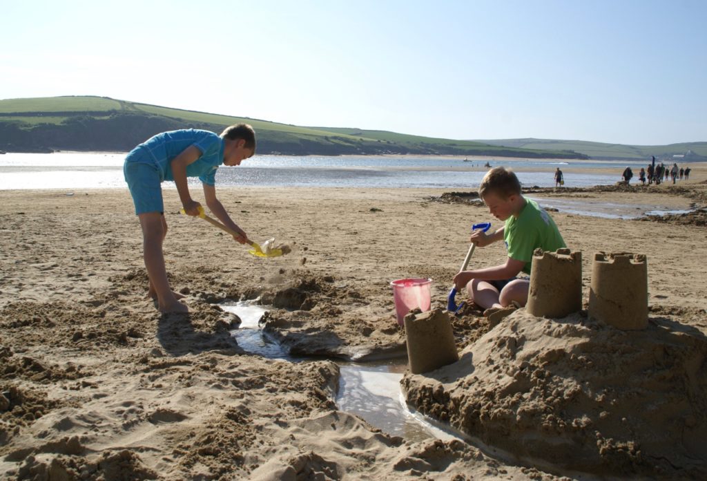 Rock Beach in Cornwall