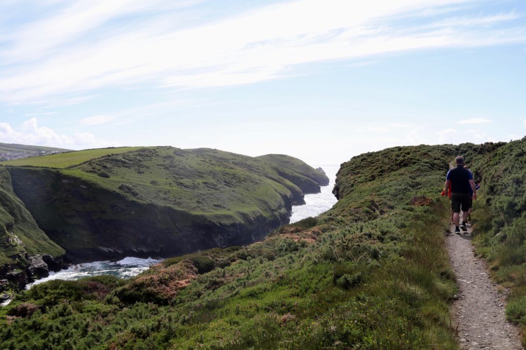 The South West Coast Path from the Boscastle Farm Shop