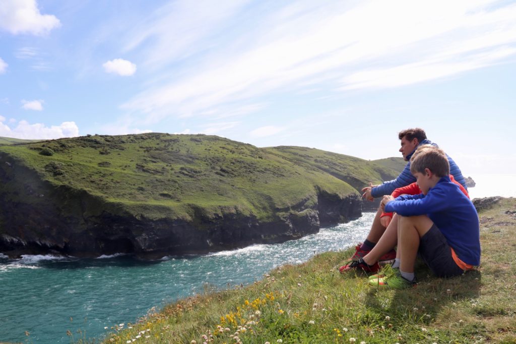 Admiring the view fro the South West Coast Path