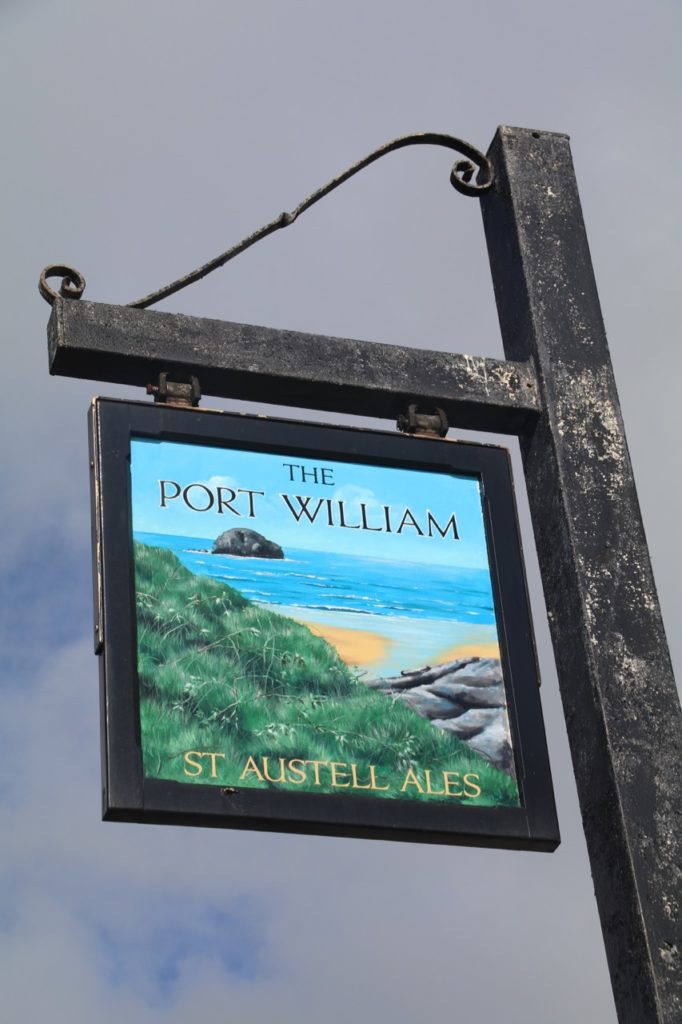 The Port William Pub, a perfect location overlooking Trebarwith Strand