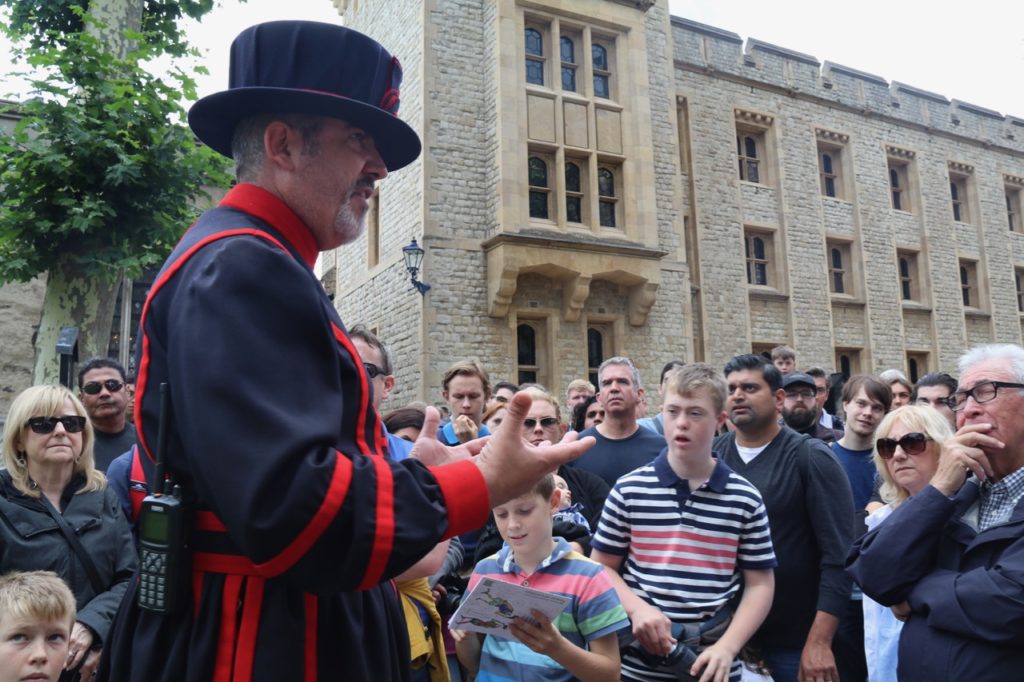 Yeomen warder tours at the Tower of London