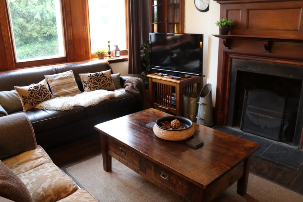 Living room at the Old Vicarage, Gower