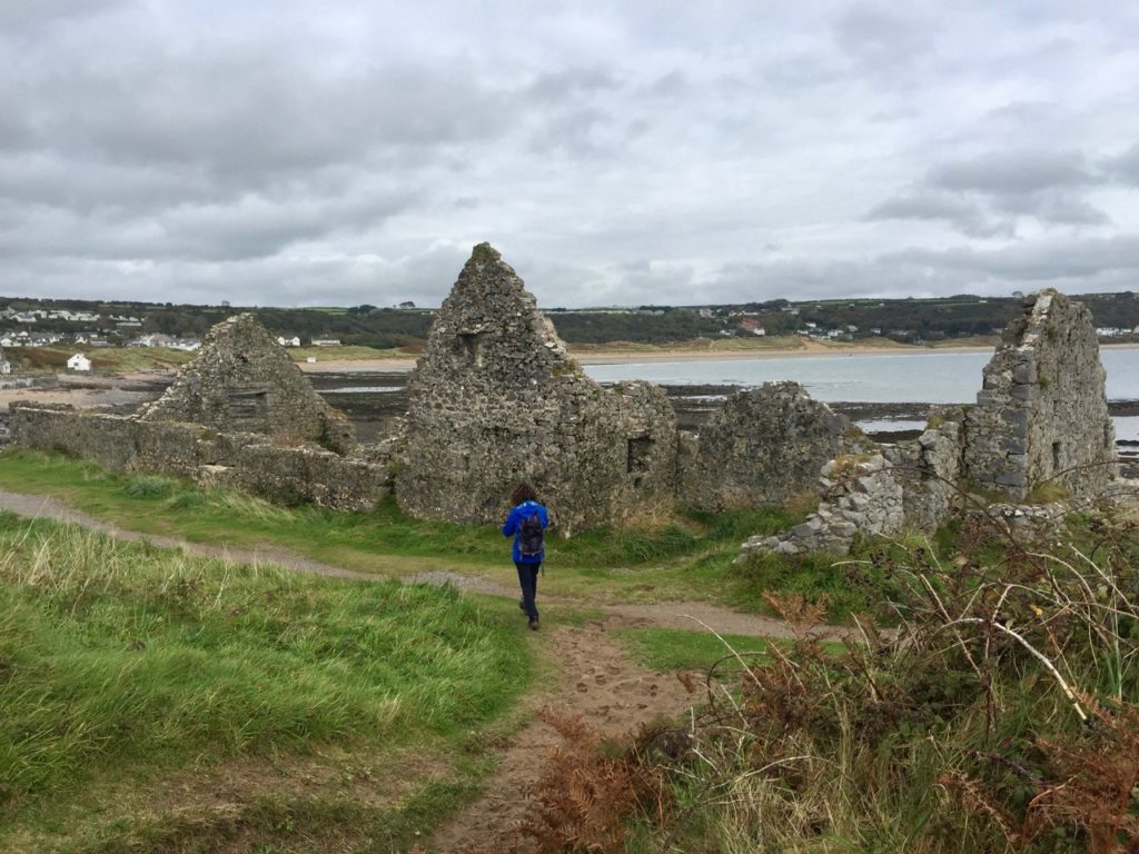 Heading towards Port Eynon on the Gower Coastal Path