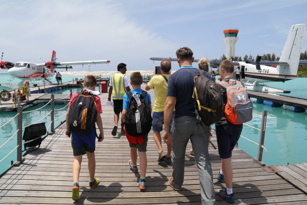 Sea plane transfer to Constance Haleveli in the Maldives