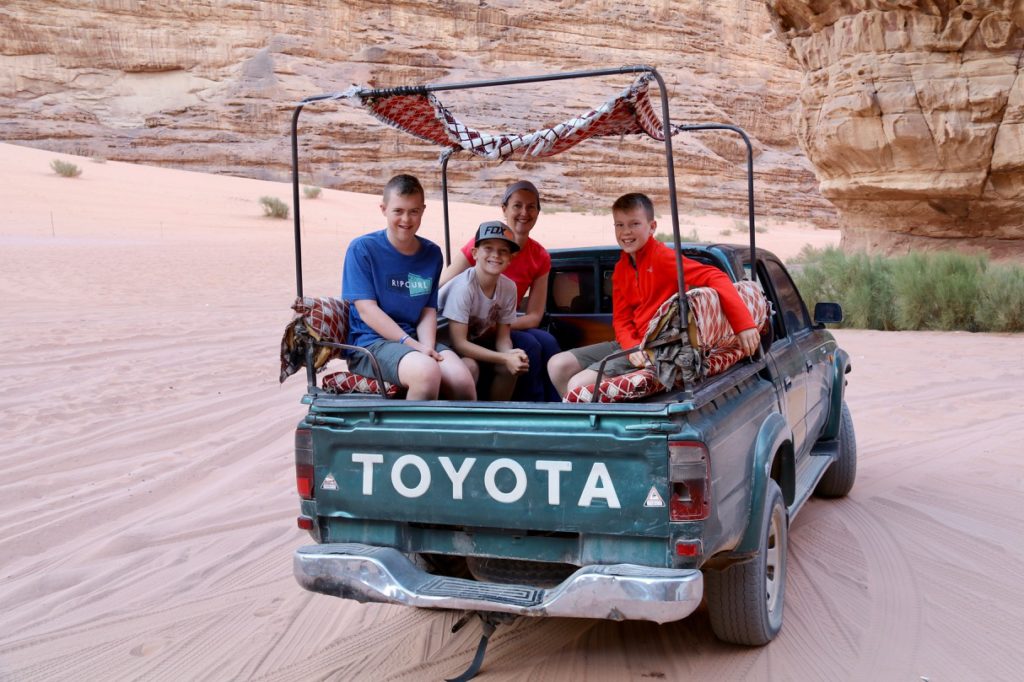 Jeep tour through Wadi Rum