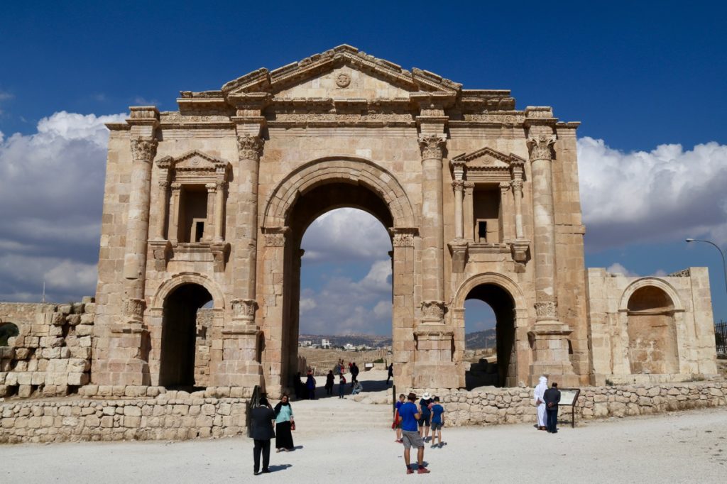 Hadrian's Arch in the Roman city of Jerash