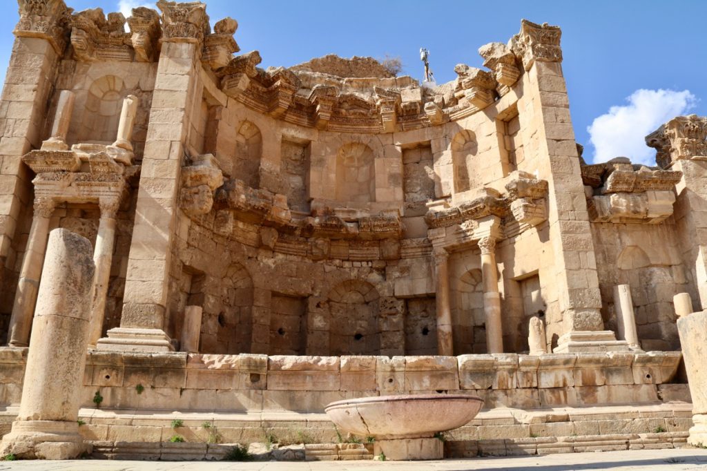 Nymphaeum in the Roman city of Jerash