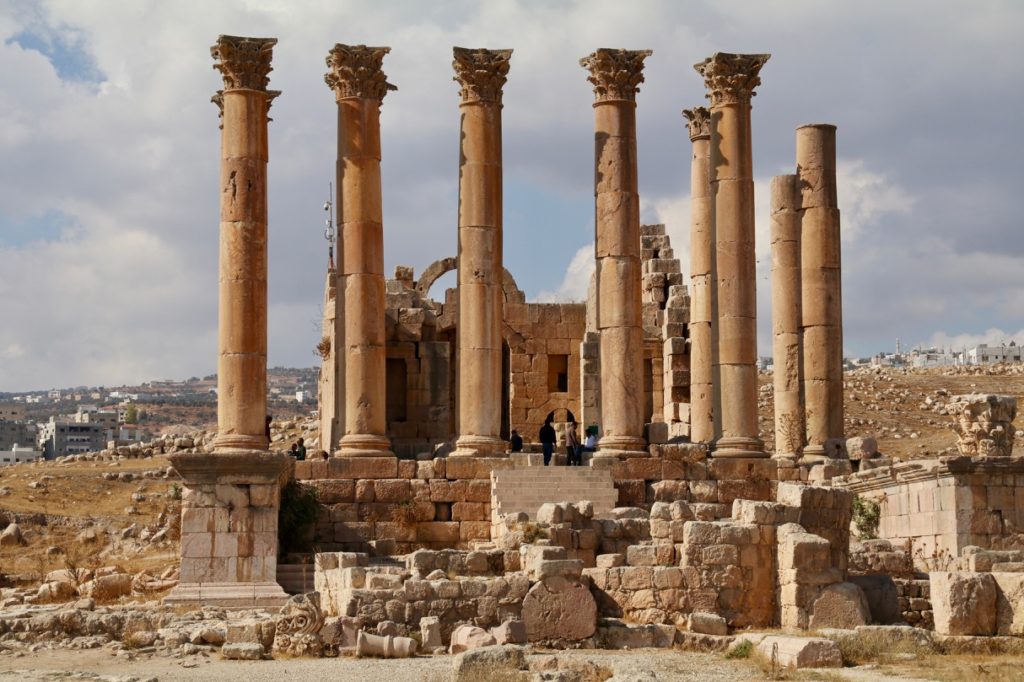 The Temple of Zeus in the Roman city of Jerash