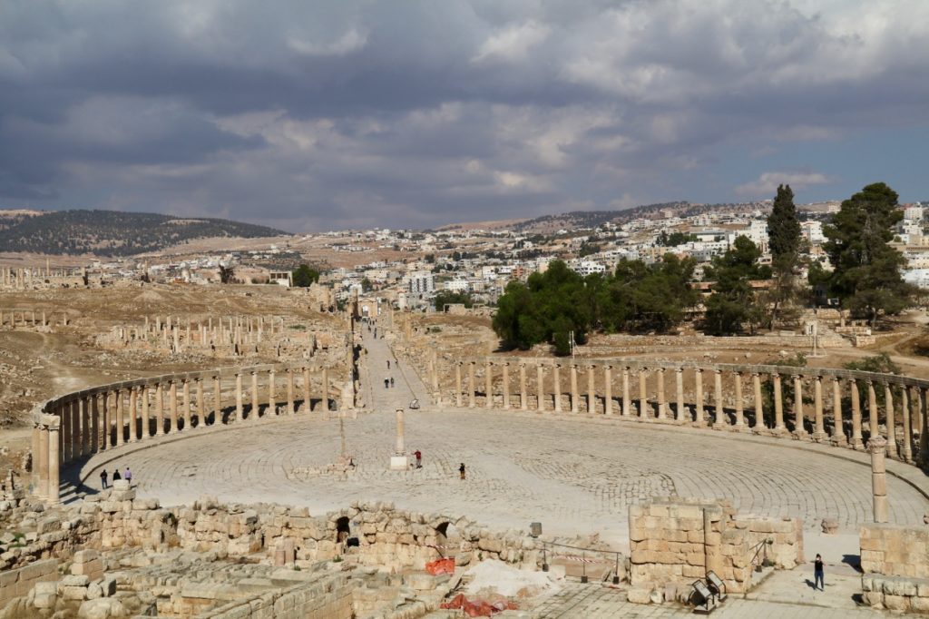 The Forum of the Roman city of Jerash
