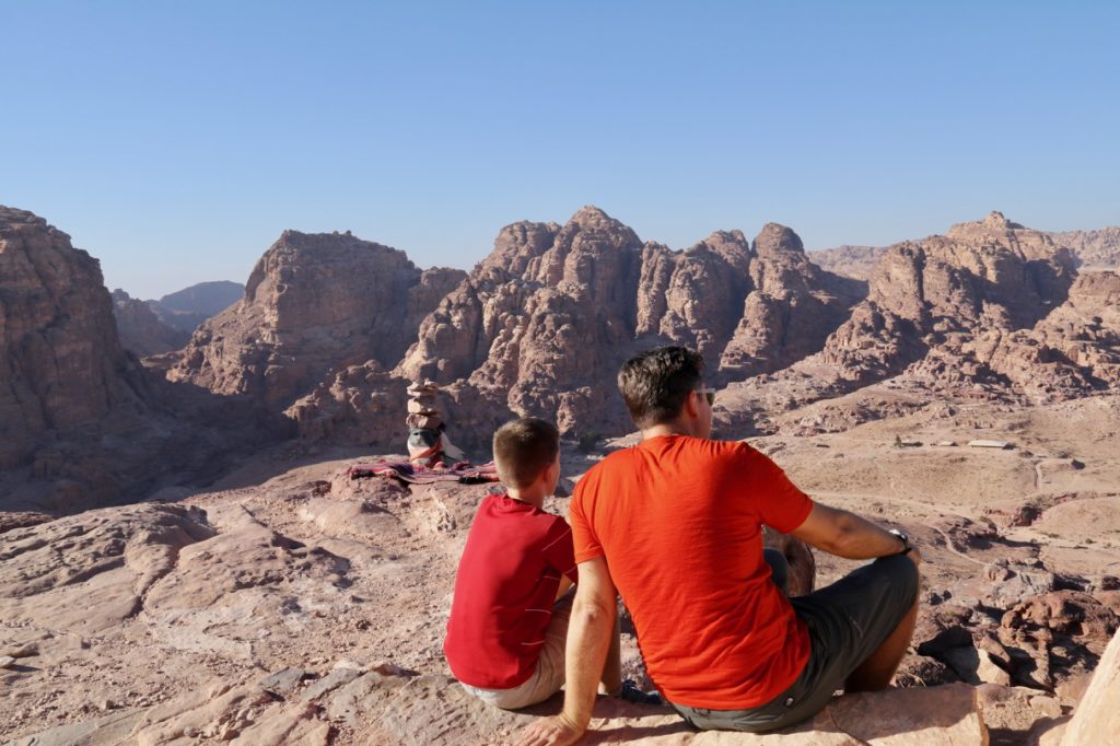 Views out across Petra in Jordan