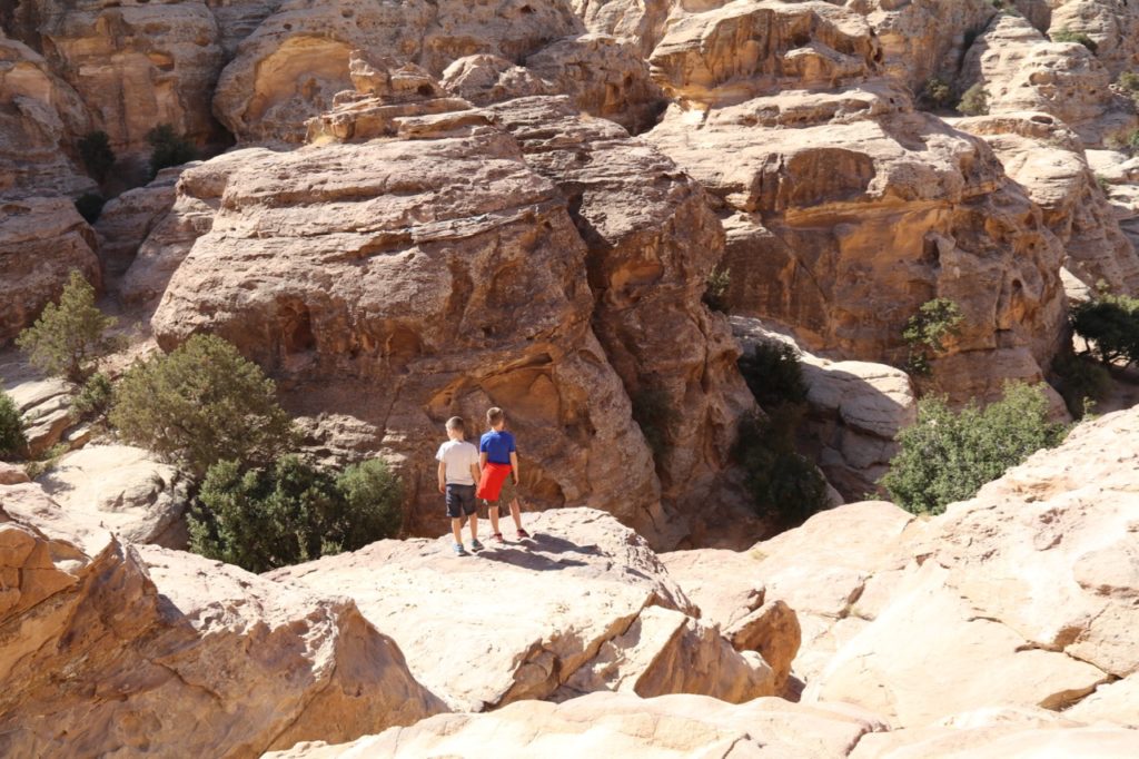 The stunning viewpoint at Little Petra